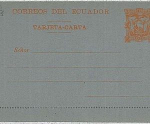 37506 - ECUADOR  - POSTAL HISTORY -  Stationery HIGGINGS & GAGE # 2 - EAGLES