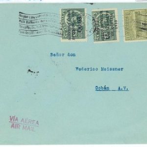 99859 - GUATEMALA - POSTAL HISTORY - AIRMAIL COVER   1933 Coffee Gastronomy