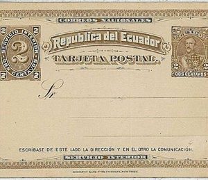 37499 - ECUADOR  -  POSTAL HISTORY - Stationery Card  HIGGINGS & GAGE # 10