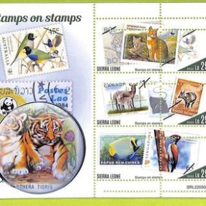 B0923 - Sierra Leone - ERROR MISPERF Stamp Sheet - 2022 - FAUNA wwf