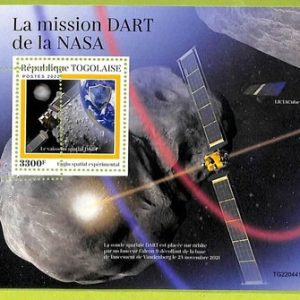 B1141 - TOGO  - ERROR MISPERF Stamp Sheet - 2022 - SPACE NASA
