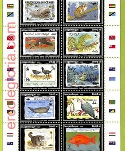 B1086 - TCHAD - ERROR MISPERF Stamp Sheet - 2020 - FAUNA  WWF