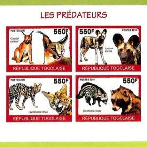 B1094 - TOGO  - ERROR IMPERF Stamp Sheet - 2010 - Fauna, Dogs
