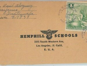 81664 - GUATEMALA  - Postal HIistory - COVER from FRAIJANES  to USA 1954