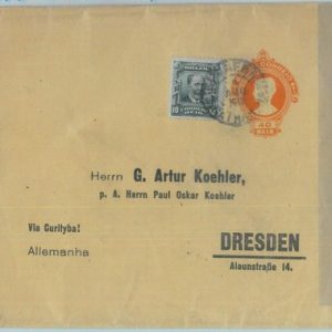 89574 - BRAZIL - Postal History -  POSTAL STATIONERY WRAPPER to GERMANY 1913