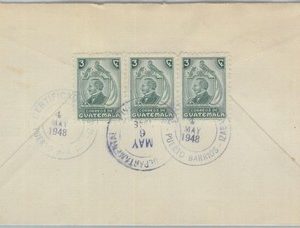 81688 - GUATEMALA -  POSTAL HISTORY - Registered COVER from PUERTO BARRIOS  1948