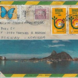 81753 - BRAZIL - POSTAL HISTORY -   Picture COVER to ITALY  1971 - BUTTERFLIES