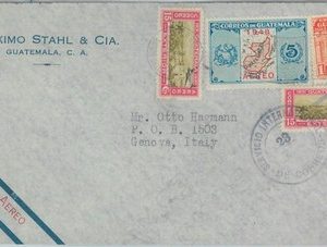 81677 - GUATEMALA -  POSTAL HISTORY -  AIRMAIL COVER to ITALY 1949