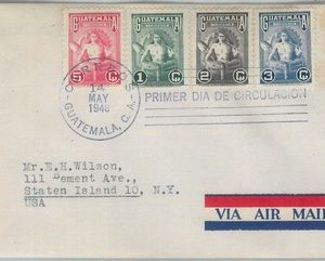 81681 - GUATEMALA -  POSTAL HISTORY -  FDC COVER  1948