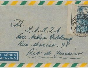 74402 - BRAZIL - POSTAL HISTORY - AIRMAIL COVER  1949 - PALM TREES