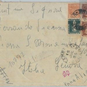 81465 - BRAZIL - POSTAL HISTORY -  AIRMAIL COVER to ITALY  1955