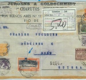 84251 - BRAZIL - POSTAL HISTORY -  PARCEL FRONT to SWITZERLAND 1930'S - NICE