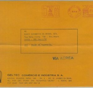84250 - BRAZIL - POSTAL HISTORY - Advertising MACHINE POTMARK on COVER  1982