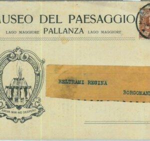 90975 - CARTOLINA d'Epoca - NOVARA Provincia - PALLANZA Museo del Paesaggio 1914