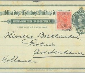 89561 - BRAZIL - Postal History -  POSTAL STATIONERY CARD to THE NETHERLANDS