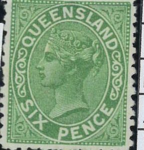 aa5621f  - Australia QUEENSLAND - STAMP - SG # 69 -  MLH Mint lightly hinged LUX