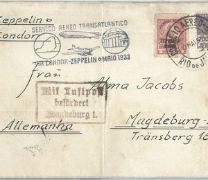 72250 - BRAZIL - POSTAL HISTORY - Zeppelin / Condor Transatlantic Cover - 1933