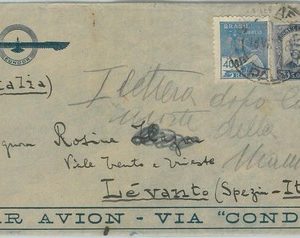 67206 - BRAZIL - Postal History -  COVER to ITALY via CONDOR 1938