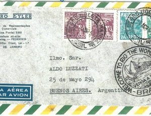 70918 - BRAZIL - Postal History - Cover with nice PROPAGANDA 1950:  SAILING