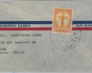 81619 - ECUADOR  - POSTAL HISTORY -  AIRMAIL  COVER  to ITALY 1950's