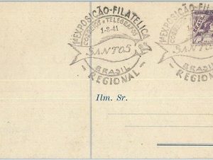 72249 - BRAZIL - POSTAL HISTORY - EVENT POSTCARD :  Santos 1941 - FISH