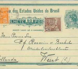 89558 - BRAZIL - Postal History -  POSTAL STATIONERY CARD to THE NETHERLANDS