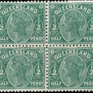 aa5622h - Australia QUEENSLAND - STAMP - SG # 186 Block 4  - Mint MNH + MLH