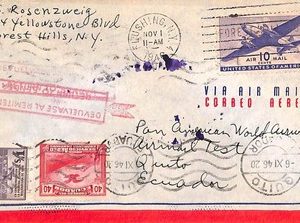 ad6252 - USA - POSTAL HISTORY - COVER to ECUADOR 1940 -- AIRMAIL TEST!! Nice!