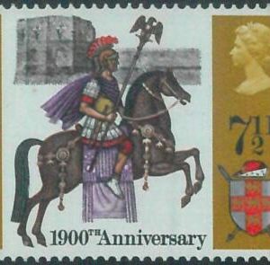 88041 - GB  - Collectible STAMP  - 1971 City of York 7 1/2 p.  NO PHOSPHORUS