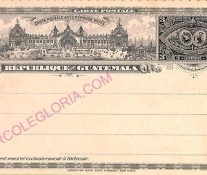 ad6258 - GUATEMALA - POSTAL HISTORY -  Postal STATIONERY CARD 1897