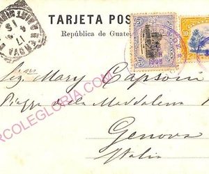 ad6272 - GUATEMALA - POSTAL HISTORY -  POSTCARD to ITALY  1908