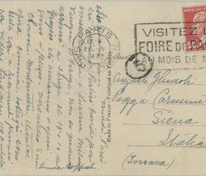 P0700 -  FRANCE - Postal History - AVIATION POSTCARD - Lindbergh in PARIS 1927