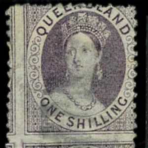 aa5627h3  - Australia QUEENSLAND - STAMP - SG # 108 or 109 - ERROR -  USED