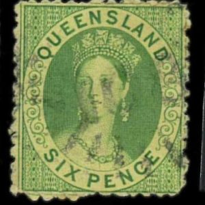 aa5625i4  - Australia QUEENSLAND - STAMP - SG # 26 or 27 - USED