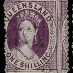 aa5627h1  - Australia QUEENSLAND - STAMP - SG # 108 or 109 - ERROR -  USED