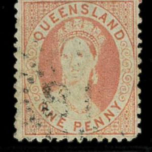 aa5619Nb - Australia QUEENSLAND - STAMP - SG # 97  Watermark 5  - USED