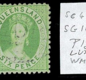 aa5627g  - Australia QUEENSLAND - STAMP - SG # 107  Watermark 5 - Fine USED