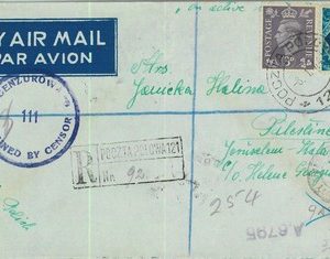 95309 - POLISH TROOPS Anders' Army - POSTAL HISTORY - COVER:  ITALY to PALESTINE