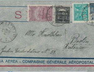 74397 - BRAZIL - POSTAL HISTORY -  AIRMAIL COVER from SANTA CRUZ to GERMANY 1931