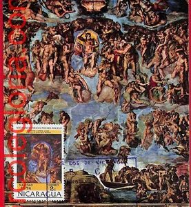 54262 - NICARAGUA - Postal History - MAXIMUM CARD  - Michelangelo - 1975