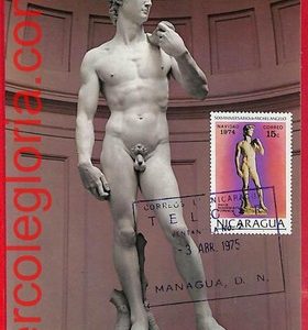 54260 - NICARAGUA - Postal History - MAXIMUM CARD  - Michelangelo - 1975