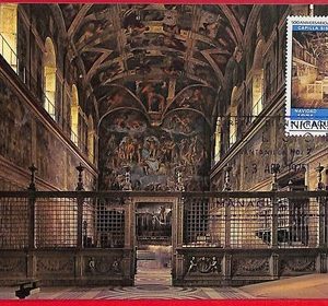 54258 - NICARAGUA - Postal History - MAXIMUM CARD  - Capilla Sixtina - 1975