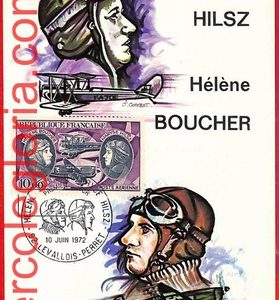 26343 - FRANCE - Postal History - MAXIMUM CARD  - Aviation, Pilots - 1972
