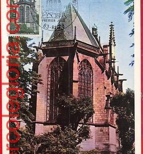 26315 - FRANCE - Postal History - MAXIMUM CARD  - Architecture, Riom chapel