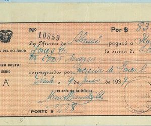 95523  - ECUADOR - POSTAL HISTORY -  MONEY ORDER 1937
