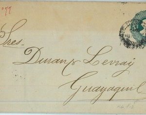 95555  -  ECUADOR - POSTAL HISTORY - POSTAL STATIONERY COVER Higgings & Gage #12