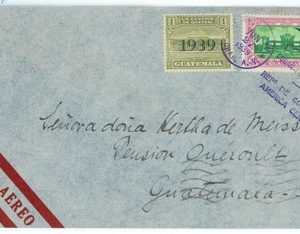 99843 - GUATEMALA - POSTAL HISTORY - Internal  AIRMAIL COVER  1939