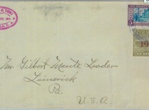 86053 - GUATEMALA - POSTAL HISTORY - Overprinted stamps on AIRMAIL COVER 1938