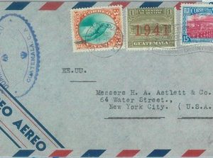 86057 - GUATEMALA - POSTAL HISTORY - Overprinted stamps on AIRMAIL  1941 Birds