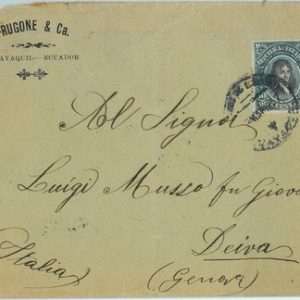 95524 -  ECUADOR - POSTAL HISTORY -   COVER to GENOVA, Italy  1907